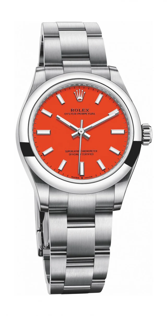 764c7e26588b7cfd49083387c993acb1 ROLEX OYSTER PERPETUAL ORANGE DIAL SCRATCH PROOF 41MM SWISS REPLICA m124300.0007