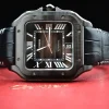 Cartier Santos de Cartier Men Automatic Black Rubber Watch WSSA0039