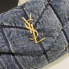 782f3db2341cbf2790efa48323ad1d04 YSL PUFFER SMALL IN SUEDE AND DENIM