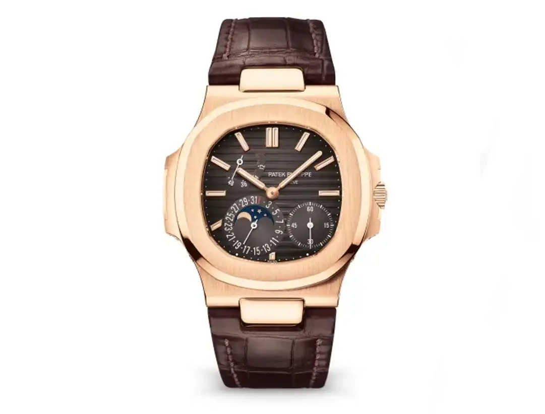 Patek Philippe Nautilus Moon Phase Rose Gold Watch 5712R-001