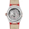 Omega Constellation Women Automatic Red Leather Watch O13123292099002