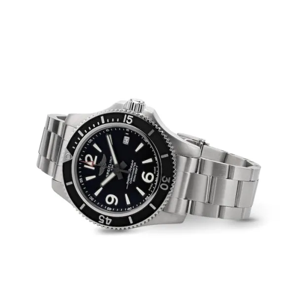 Breitling Superocean Men Automatic Black Stainless Steel Watch A17366021B1A1