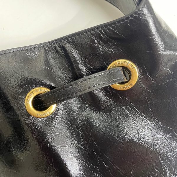 PARIS VII MEDIUM HOBO BAG IN CROCODILE-EMBOSSED PATENT LEATHER