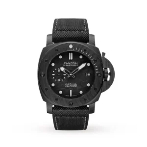 7d922deb56216b62b2b409911dd05e50 Panerai Submersible Men Automatic Black Rubber Watch PAM00979