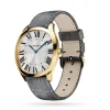 Cartier Drive de Cartier Men Automatic Silver Leather Watch WGNM0011