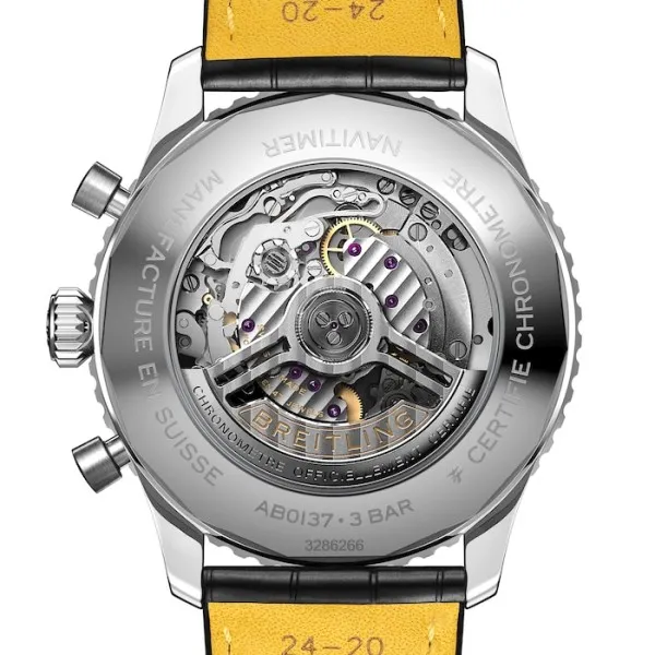 7fb8197baec38b0f87c3e0f8e30dc25c Breitling Navitimer Men Automatic Black Alligator Watch AB0137211B1P1
