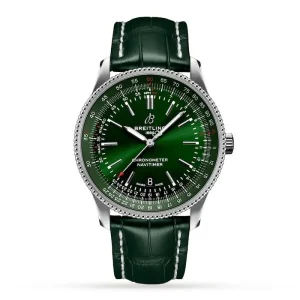 825c64099abbfcf66b1e8495a7d6f136 Breitling Navitimer Men Automatic Green Alligator Watch A17326361L1P2