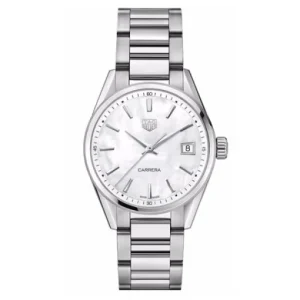 862b8ad1c498e674f2c711a17f27eafc TAG Heuer Carrera Women Quartz White Stainless Steel Watch WBK1311.BA0652