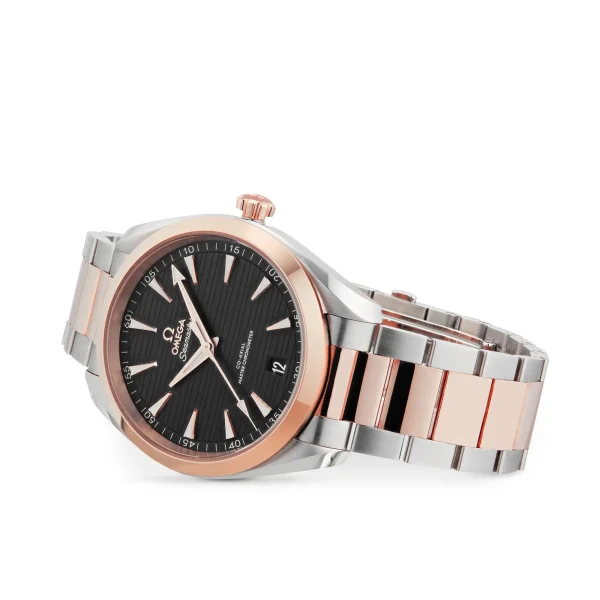 88badedcef7224e2b7b1083e96996d6c Omega Seamaster Aqua Terra Men Automatic Brown Bicoloured Watch O22020412106001