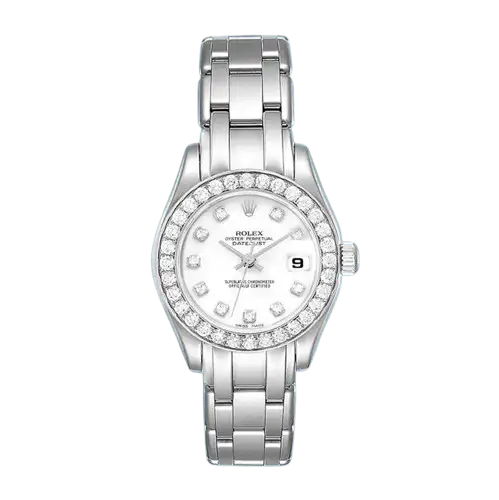 8ac54d180e566869ae4433e4e56a9aa8 Rolex Pearlmaster 80299 29mm Ladies Watch White Dial