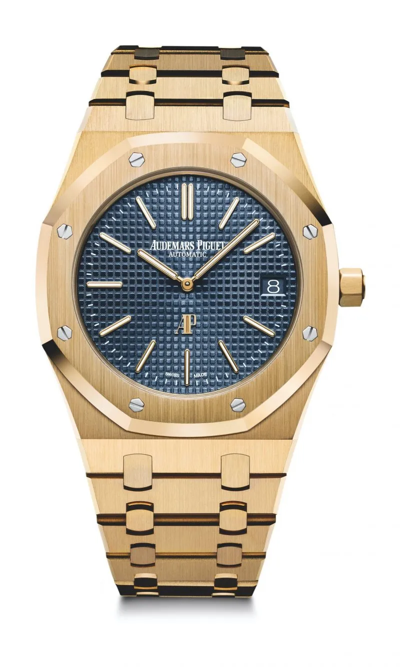 8b1869e559232f1a1bdba030d8fdd954 Audemars Piguet Royal Oak Jumbo Extra-Thin Blue 15202BA.OO.1240BA.01