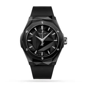 8c79d884b39bf1db20d661ec7f4571f8 Hublot Classic Fusion Men Automatic Black Rubber Watch 550.CS.1800.RX.ORL21