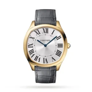 8dc4f39502ae8caaf7fa8f1194f0a625 Cartier Drive de Cartier Men Automatic Silver Leather Watch WGNM0011