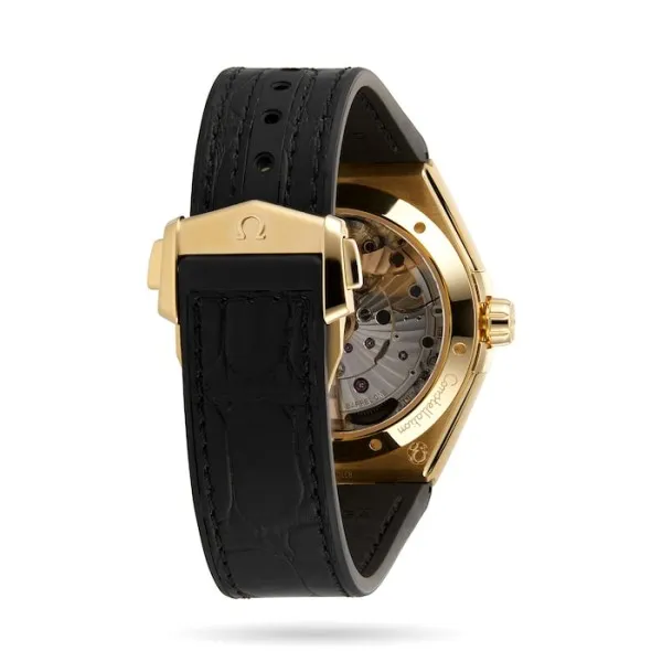 8e6e14d8cefcb0cd47ca35194c520f3b Omega Constellation Men Automatic Black Leather Watch O13163412101001