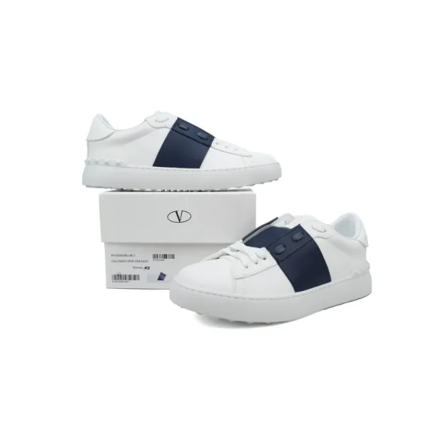 Valentino Rockstud White Blue
