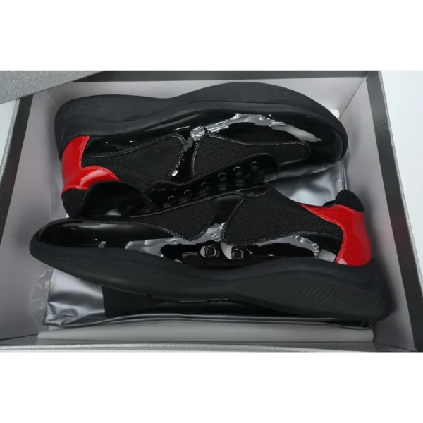 8ec64765235852f7a46bdc252cf97bc0 PK God Batch Prada Sneakers Black Red