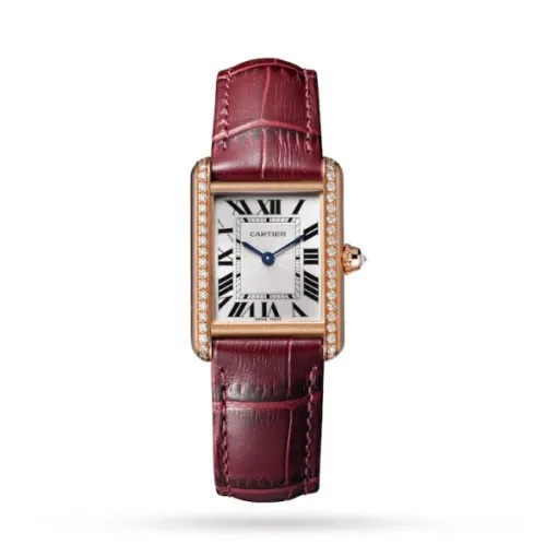 8f3b6a93db398193e5b139ece244b961 Cartier Tank Louis Women Automatic Silver Leather Watch WJTA0037