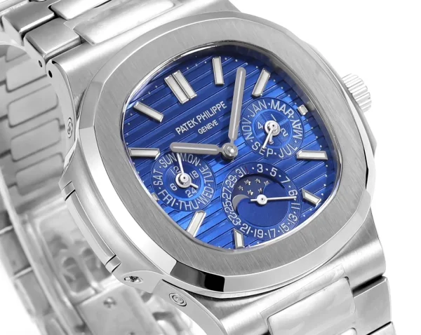 90d11bec0d1d7f5a70a47e9cb3d931bc Patek Philippe Blue Nautilus Perpetual Calendar
