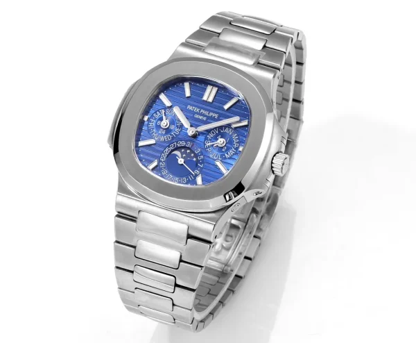 90f45d249b85fe685310671da31d3d16 Patek Philippe Blue Nautilus Perpetual Calendar