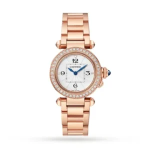 92c46a64eb37e13c8b355dbeb878de99 Cartier Pasha de Cartier Women Quartz Silver 18ct Rose Gold Watch WJPA0018