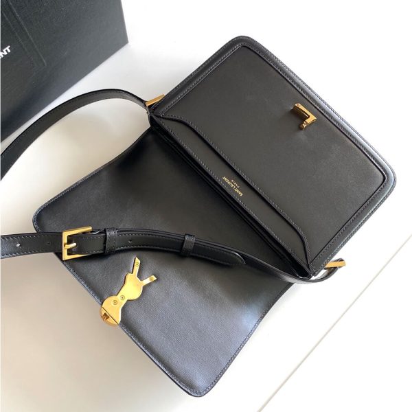 93adcd970f0d4ccab6601961120dd9d3 SOLFERINO MEDIUM SATCHEL IN BOX SAINT LAURENT LEATHER