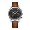 93e2f42a8b72eafcf2e9377689726c4d Omega Speedmaster Men Automatic Black Leather Watch O33212415101001