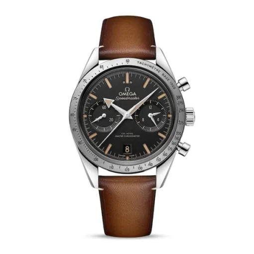 93e2f42a8b72eafcf2e9377689726c4d Omega Speedmaster Men Automatic Black Leather Watch O33212415101001