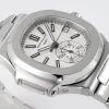 9429307ca00d14b2fe0ae68328a87586 Patek Philippe Silver Nautilus Chronograph Watch