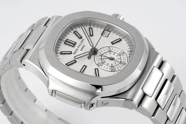 9429307ca00d14b2fe0ae68328a87586 Patek Philippe Silver Nautilus Chronograph Watch