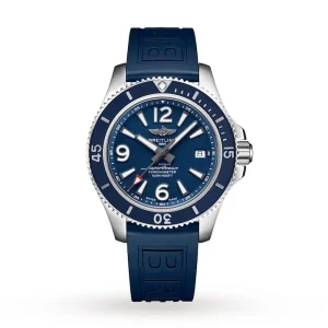 95f4c8394d8058607e27288b8c16085f Breitling Superocean Men Automatic Blue Rubber Watch A17366D81C1S2