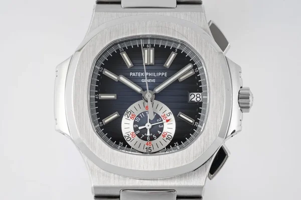 96096a4190b0e749687ddd5641b4c2a1 Patek Philippe 5980 Silver Chronograph Watch
