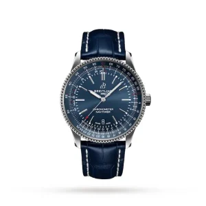 96c69d91b53685a795e6b4e6c779241e Breitling Navitimer Men Automatic Blue Alligator Watch A17326161C1P3