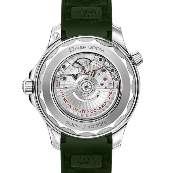 982eff5043bd865030ca4cecf2a273b2 Omega Seamaster Men Automatic Green Rubber Watch O21032422010001
