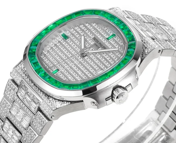 9b567cd8a09c439ce1122a623aea6fce Patek Philippe Nautilus Platinum Green Watch