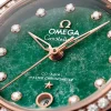 Omega Constellation Women Automatic Green Leather Watch O13128292099001