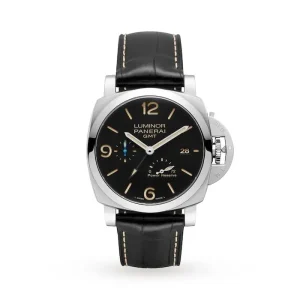9d56a7fc9eb729431417fb95a32722d1 Panerai Luminor Men Automatic Black Alligator Watch PAM01321