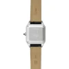 9e4bc1091c5caebafdac6cc62a82708d Cartier Santos-Dumont Women Quartz Silver Alligator Watch WSSA0023