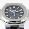 Patek Philippe Blue Nautilus Rubber Strap Watch
