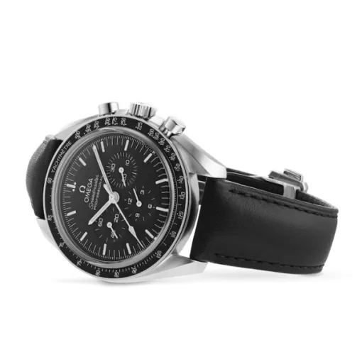a2f489583247c816ac2ba2647b190ece Omega Speedmaster Men Automatic Black Leather Watch O31032425001002