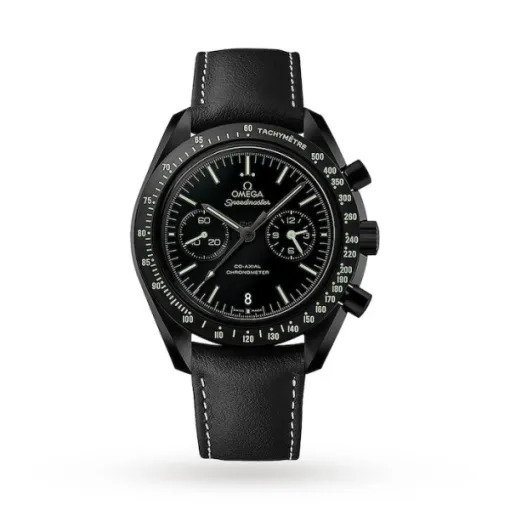 a3d1baf8d39863ce4786b8e3dc6b9950 Omega Speedmaster Men Automatic Black Leather Watch O31192445101004