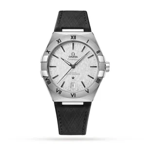 a4642bc70060966745ad7817cdba8db5 Omega Constellation Men Automatic Grey Rubber Watch O13112412106001