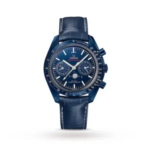 a6358f364c96dd5a049feeec4aca6e47 Omega Speedmaster Men Automatic Blue Leather Watch O30493445203001