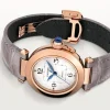 Cartier Pasha de Cartier Women Automatic Silver Alligator Watch WGPA0014