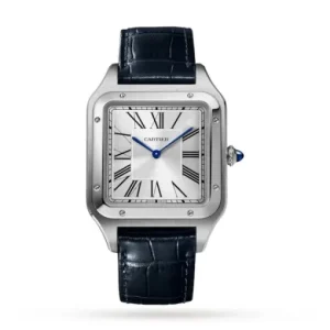 a7d2c42709f5cb83636c10fae0aeb466 Cartier Santos-Dumont Men Automatic Silver Stainless Steel Watch WSSA0032