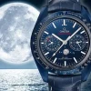 Omega Speedmaster Men Automatic Blue Leather Watch O30493445203001