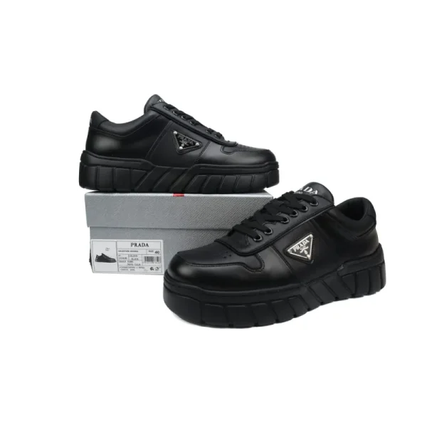 aa3bcf2204cf724d4ba0c59ff85a015e PK God Batch Prada Sneakers Zigzag Black