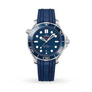 aa776b704780dd4e20c12677a5471cf6 Omega Seamaster Men Automatic Blue Rubber Watch O21032422003001