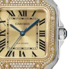 aa942d46254693f8f06d7ea24988a821 Cartier Santos de Cartier Women Automatic Gold Watch W3SA0007