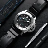 Panerai Submersible Men Automatic Black Rubber Watch PAM00973