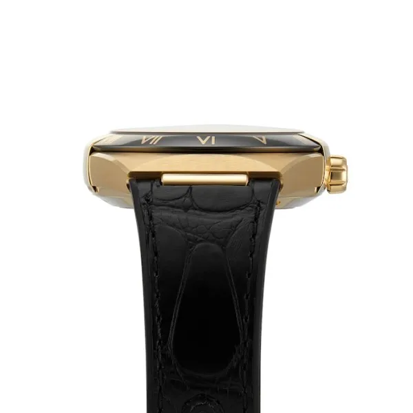 ac150c4a577d6361334c5466caa244d8 Omega Constellation Men Automatic Black Leather Watch O13163412101001